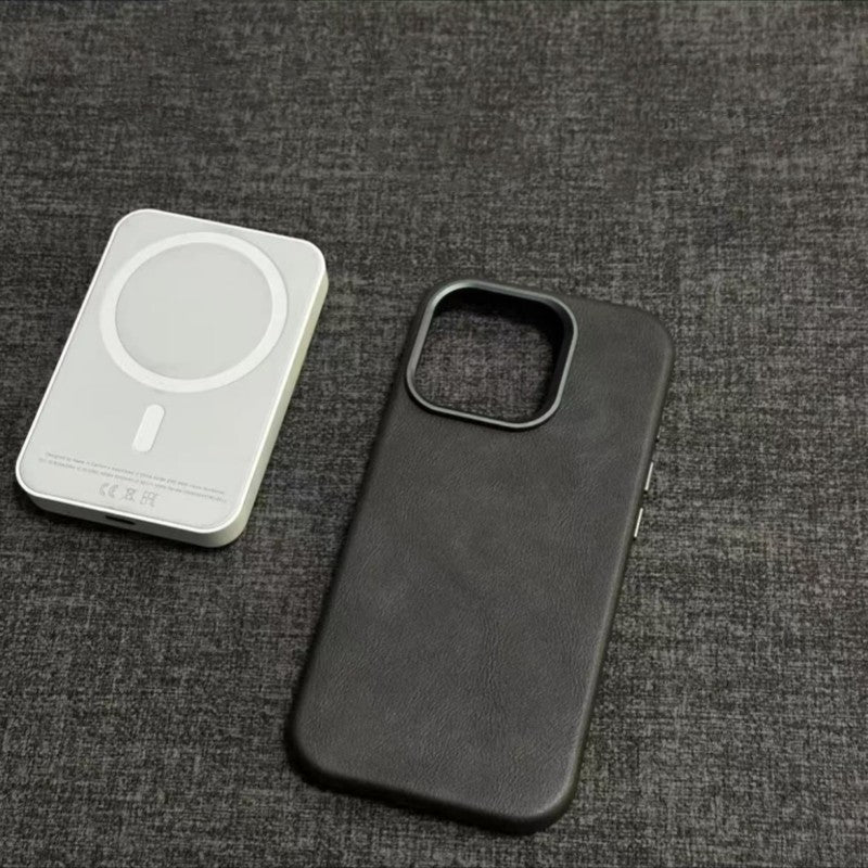 Klassisk iPhone-deksel i ekte skinn