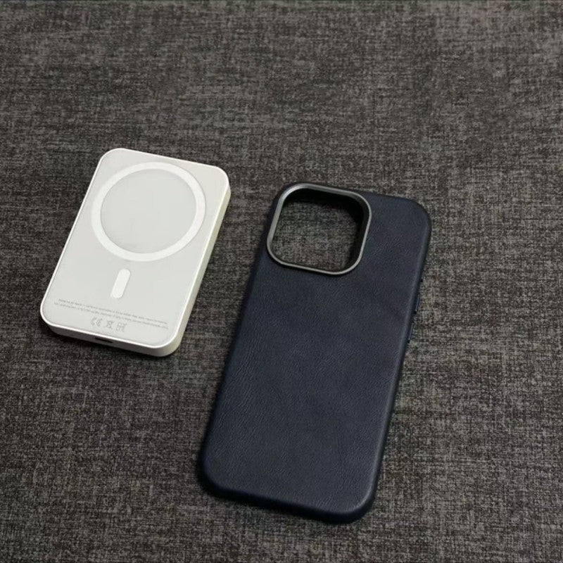 Klassisk iPhone-deksel i ekte skinn