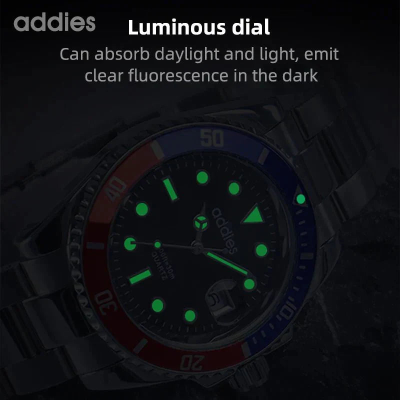 TitanX Elite menns Quartz Sport Watch – Luksus 30M vanntett rustfritt stål dykkerur | Relógio Masculino