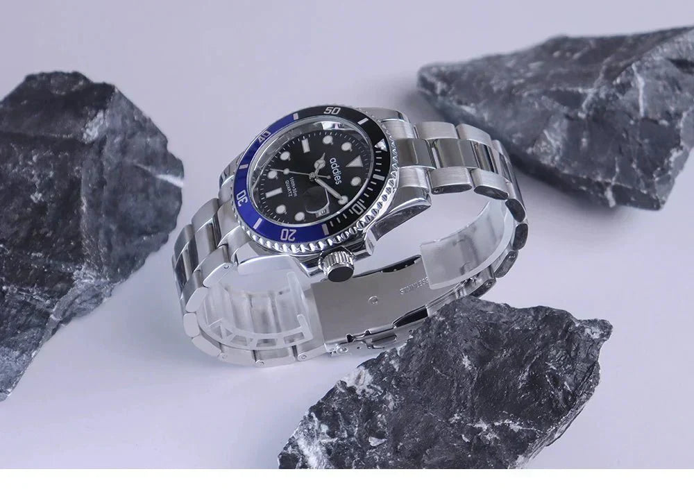 TitanX Elite menns Quartz Sport Watch – Luksus 30M vanntett rustfritt stål dykkerur | Relógio Masculino